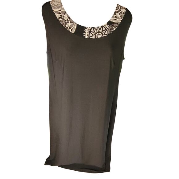 R&M Richards Sleeveless Dress Blk/Wht Lace Jacket Sz 12 NWT - Picture 7 of 9